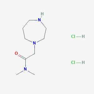 molecular formula C9H21Cl2N3O B2922000 2-(1,4-Diazepan-1-yl)-N,N-dimethylacetamide dihydrochloride CAS No. 1044707-00-7