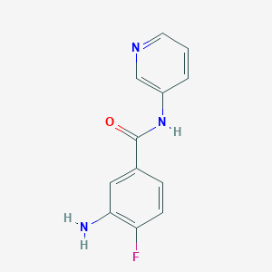 molecular formula C12H10FN3O B2922005 3-amino-4-fluoro-N-(pyridin-3-yl)benzamide CAS No. 1154153-05-5