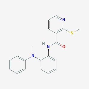 N-{2-[methyl(phenyl)amino]phenyl}-2-(methylsulfanyl)pyridine-3-carboxamide