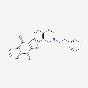 16-(2-Phenylethyl)-12,18-dioxa-16-azapentacyclo[11.8.0.0^{2,11}.0^{4,9}.0^{14,19}]henicosa-1(13),2(11),4(9),5,7,14(19),20-heptaene-3,10-dione