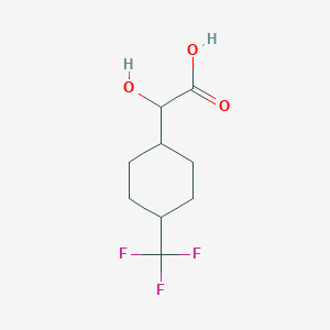 molecular formula C9H13F3O3 B2922053 2-Hydroxy-2-[4-(trifluoromethyl)cyclohexyl]acetic acid CAS No. 1523275-98-0