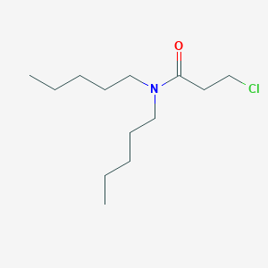 molecular formula C13H26ClNO B2922058 3-chloro-N,N-dipentylpropanamide CAS No. 544433-45-6