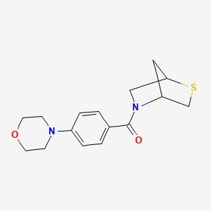 2-Thia-5-azabicyclo[2.2.1]heptan-5-yl(4-morpholinophenyl)methanone