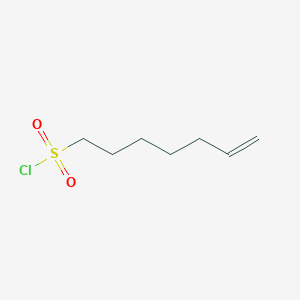 molecular formula C7H13ClO2S B2922086 Hept-6-ene-1-sulfonyl chloride CAS No. 1699978-43-2