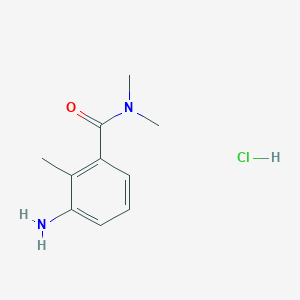 molecular formula C10H15ClN2O B2922087 3-氨基-N,N,2-三甲基苯甲酰胺盐酸盐 CAS No. 1269199-47-4