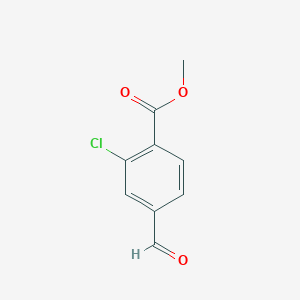molecular formula C9H7ClO3 B2922090 Methyl 2-chloro-4-formylbenzoate CAS No. 908248-02-2