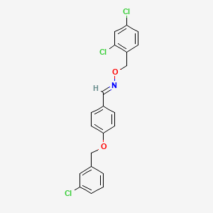 4-[(3-chlorobenzyl)oxy]benzenecarbaldehyde O-(2,4-dichlorobenzyl)oxime