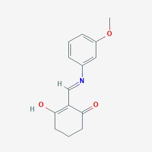 molecular formula C14H15NO3 B2922106 2-[(3-Methoxyanilino)methylene]-1,3-cyclohexanedione CAS No. 55388-67-5