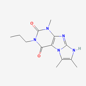 1,6,7-trimethyl-3-propyl-1H-imidazo[2,1-f]purine-2,4(3H,8H)-dione