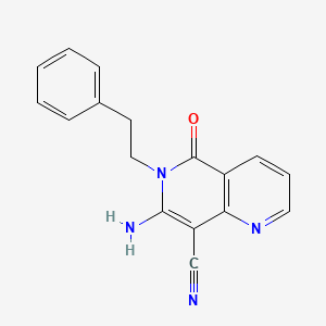 7-Amino-5-oxo-6-phenethyl-5,6-dihydro[1,6]naphthyridine-8-carbonitrile