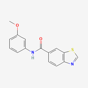 molecular formula C15H12N2O2S B2922137 N-(3-methoxyphenyl)benzo[d]thiazole-6-carboxamide CAS No. 681168-99-0