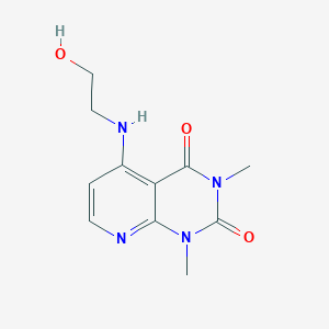 1,3-Dimethyl-5-[(2-hydroxyethyl)amino]pyrido[2,3-d]pyrimidine-2,4(1H,3H)-dione