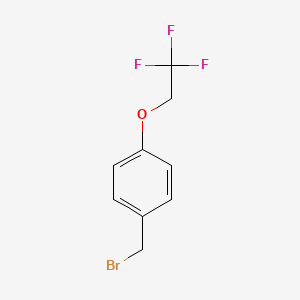 molecular formula C9H8BrF3O B2922173 1-(Bromomethyl)-4-(2,2,2-trifluoroethoxy)benzene CAS No. 126300-83-2