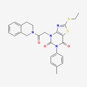 molecular formula C25H24N4O3S2 B2922178 6-(benzoylamino)-N-(3-phenylpropyl)chromane-3-carboxamide CAS No. 1251594-04-3
