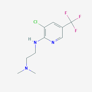 molecular formula C10H13ClF3N3 B2922182 N1-[3-Chloro-5-(trifluoromethyl)-2-pyridinyl]-N2,N2-dimethyl-1,2-ethanediamine CAS No. 338406-27-2