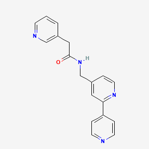 molecular formula C18H16N4O B2922229 N-([2,4'-bipyridin]-4-ylmethyl)-2-(pyridin-3-yl)acetamide CAS No. 2034305-89-8