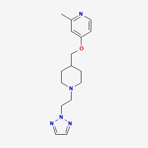 2-Methyl-4-[[1-[2-(triazol-2-yl)ethyl]piperidin-4-yl]methoxy]pyridine