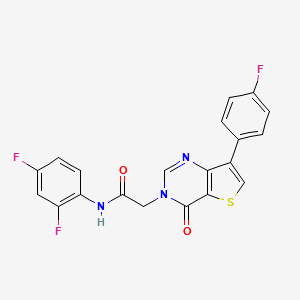 N-(2,4-difluorophenyl)-2-(7-(4-fluorophenyl)-4-oxothieno[3,2-d]pyrimidin-3(4H)-yl)acetamide