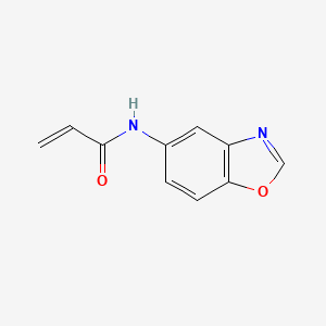 molecular formula C10H8N2O2 B2922247 N-(1,3-苯并恶唑-5-基)丙-2-烯酰胺 CAS No. 2396580-41-7