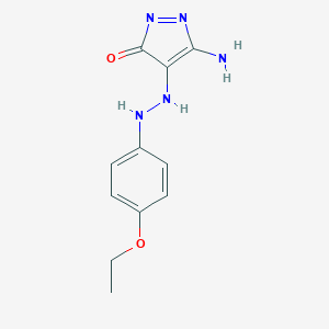 molecular formula C11H13N5O2 B292226 5-amino-4-[2-(4-ethoxyphenyl)hydrazinyl]pyrazol-3-one 