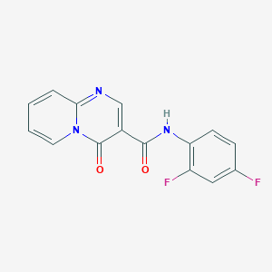 molecular formula C15H9F2N3O2 B2922263 N-(2,4-difluorophenyl)-4-oxo-4H-pyrido[1,2-a]pyrimidine-3-carboxamide CAS No. 847411-20-5