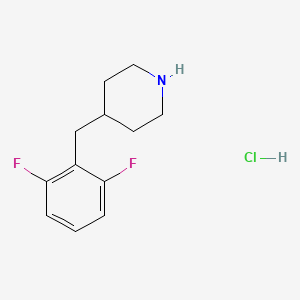 molecular formula C12H16ClF2N B2922281 4-[(2,6-Difluorophenyl)methyl]piperidine hydrochloride CAS No. 193357-87-8