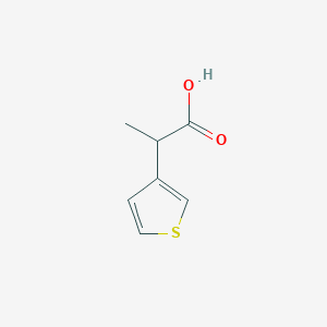 molecular formula C7H8O2S B2922283 2-(Thiophen-3-yl)propanoic acid CAS No. 78239-46-0