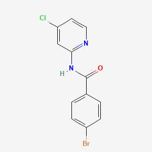 molecular formula C12H8BrClN2O B2922286 Benzamide,4-bromo-n-(4-chloro-2-pyridinyl)- CAS No. 901324-52-5