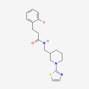3-(2-fluorophenyl)-N-((1-(thiazol-2-yl)piperidin-3-yl)methyl)propanamide