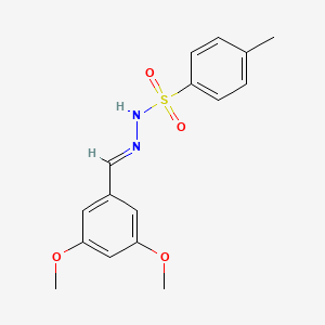 molecular formula C16H18N2O4S B2922291 N-(3,5-dimethoxybenzylidene)-4-methylbenzenesulfonohydrazide CAS No. 676147-57-2
