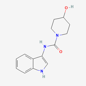 molecular formula C14H17N3O2 B2922304 4-hydroxy-N-(1H-indol-3-yl)piperidine-1-carboxamide CAS No. 899964-97-7