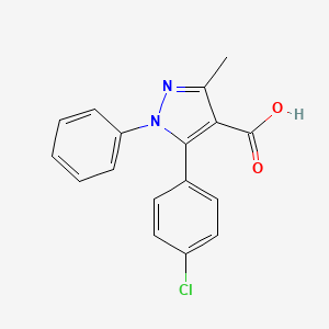 5-(4-chlorophenyl)-3-methyl-1-phenyl-1H-pyrazole-4-carboxylic acid