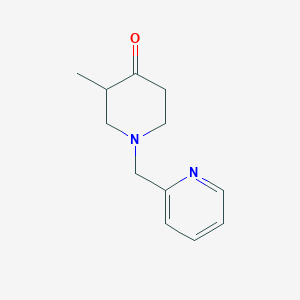 molecular formula C12H16N2O B2922328 3-Methyl-1-(pyridin-2-ylmethyl)piperidin-4-one CAS No. 352329-64-7