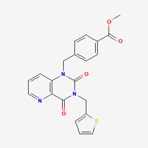 methyl 4-((2,4-dioxo-3-(thiophen-2-ylmethyl)-3,4-dihydropyrido[3,2-d]pyrimidin-1(2H)-yl)methyl)benzoate