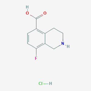 8-Fluoro-1,2,3,4-tetrahydroisoquinoline-5-carboxylic acid;hydrochloride