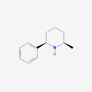 molecular formula C12H17N B2922342 2α-甲基-6α-苯基哌啶 CAS No. 1203602-91-8