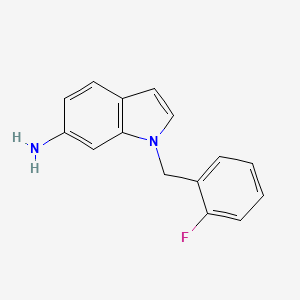 1-[(2-Fluorophenyl)methyl]indol-6-amine