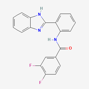 N-[2-(1H-benzimidazol-2-yl)phenyl]-3,4-difluorobenzamide