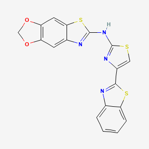 N-(4-(benzo[d]thiazol-2-yl)thiazol-2-yl)-[1,3]dioxolo[4',5':4,5]benzo[1,2-d]thiazol-6-amine