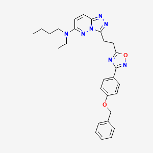 molecular formula C28H31N7O2 B2922377 2-氟-N-[4-([1,2,4]三唑并[4,3-a]喹喔啉-4-氧基)苯基]苯甲酰胺 CAS No. 1115892-95-9