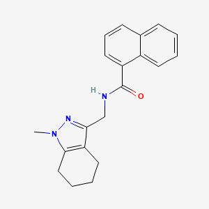 molecular formula C20H21N3O B2922390 N-((1-methyl-4,5,6,7-tetrahydro-1H-indazol-3-yl)methyl)-1-naphthamide CAS No. 1448130-89-9