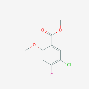 molecular formula C9H8ClFO3 B2922434 Methyl 5-chloro-4-fluoro-2-methoxybenzoate CAS No. 2112387-97-8