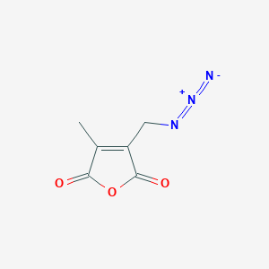 molecular formula C6H5N3O3 B2922439 3-(Azidomethyl)-4-methylfuran-2,5-dione CAS No. 1382480-99-0