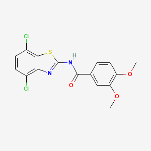 N-(4,7-dichloro-1,3-benzothiazol-2-yl)-3,4-dimethoxybenzamide
