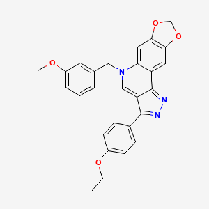 3-(4-ethoxyphenyl)-5-(3-methoxybenzyl)-5H-[1,3]dioxolo[4,5-g]pyrazolo[4,3-c]quinoline