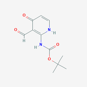 molecular formula C11H14N2O4 B2922470 tert-Butyl (3-formyl-4-hydroxypyridin-2-yl)carbamate CAS No. 2137994-46-6