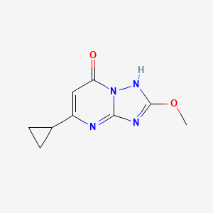 molecular formula C9H10N4O2 B2922480 5-Cyclopropyl-2-methoxy-1H-[1,2,4]triazolo[1,5-a]pyrimidin-7-one CAS No. 2167773-02-4