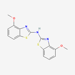 molecular formula C16H13N3O2S2 B2922486 4-methoxy-N-(4-methoxy-1,3-benzothiazol-2-yl)-1,3-benzothiazol-2-amine CAS No. 78584-13-1
