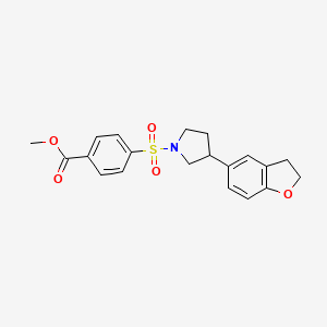 Methyl 4-{[3-(2,3-dihydro-1-benzofuran-5-yl)pyrrolidin-1-yl]sulfonyl}benzoate