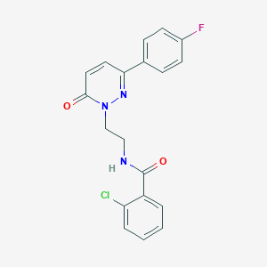 2-chloro-N-(2-(3-(4-fluorophenyl)-6-oxopyridazin-1(6H)-yl)ethyl)benzamide
